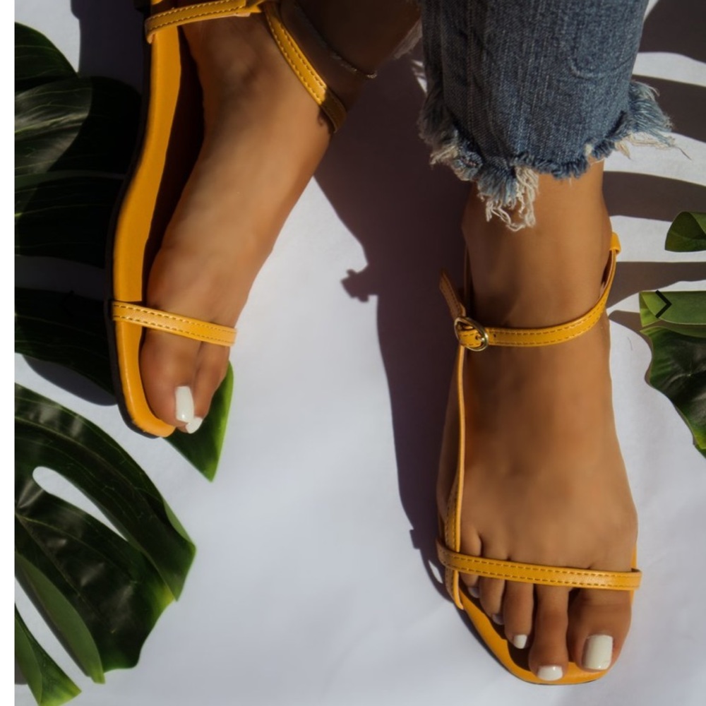 Yellow sandals